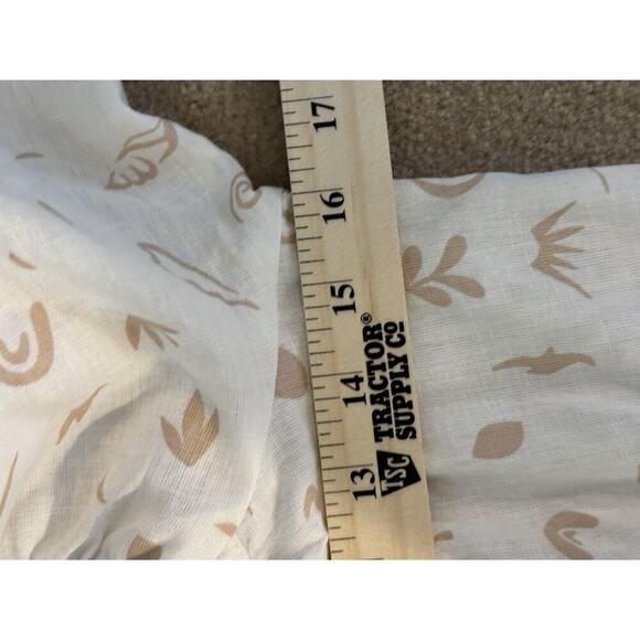 Billabong Linen White And Tan Dress Large - Picture 7 of 7